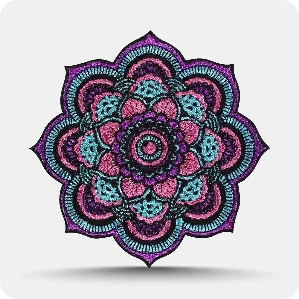 Gestickte Patches — Nahaufnahme