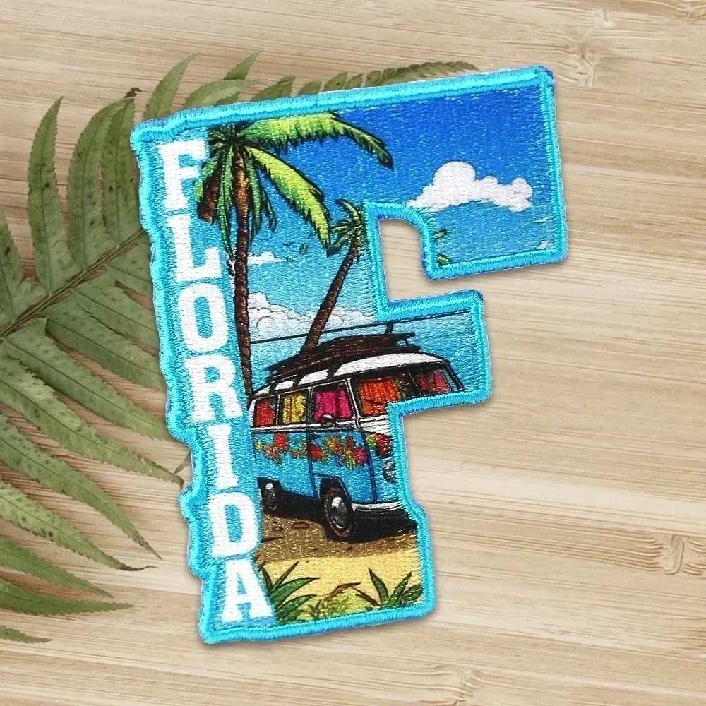 Sublimierte Patches — Nahaufnahme