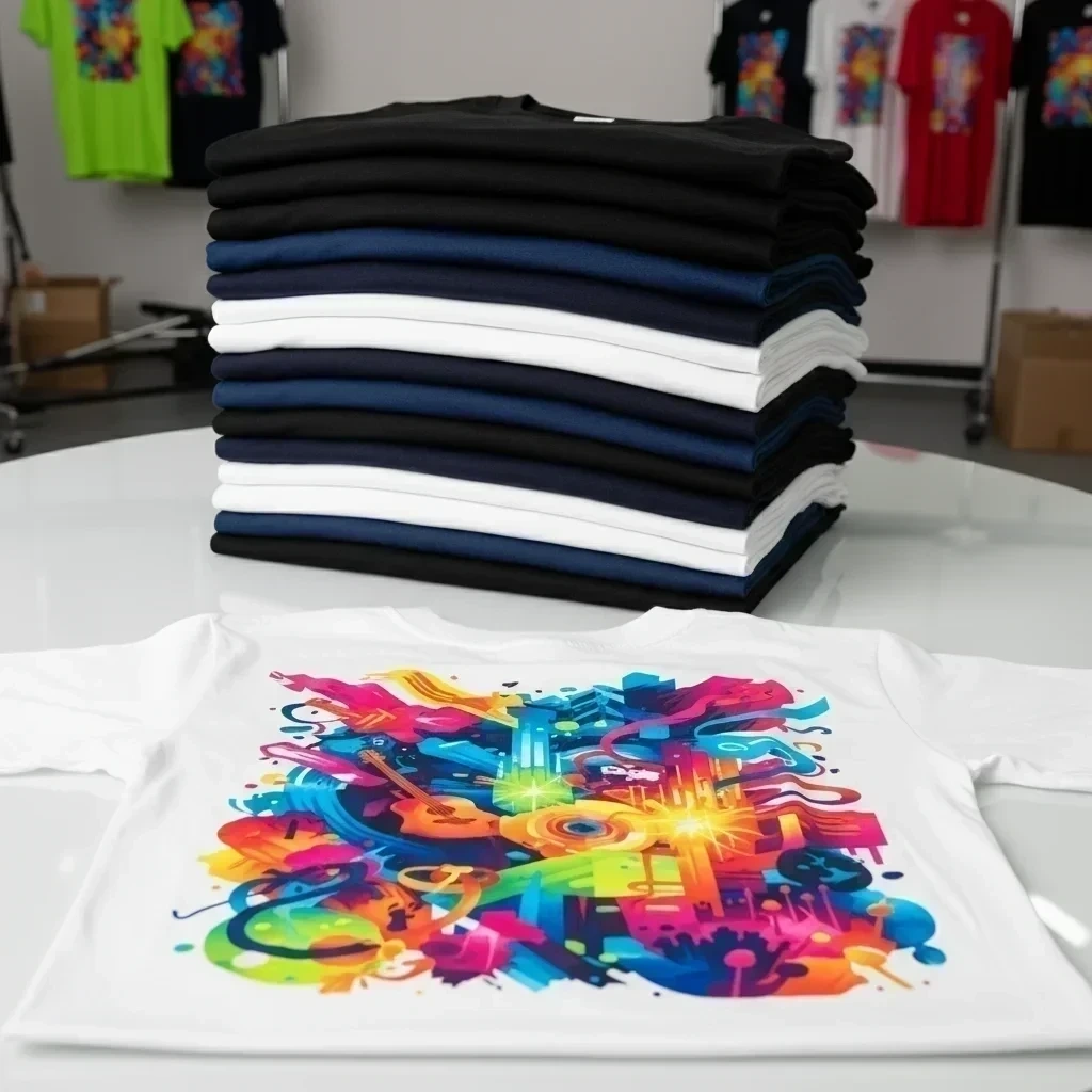 DTF-Druck auf Crew-Shirt für Festival